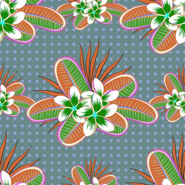 Beau Motif Pour Décoration Design Aquarelle Motif Sans Couture Avec — Image vectorielle