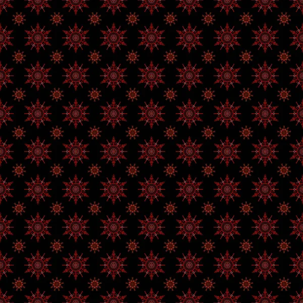 Ikat Damassé Sans Couture Motif Carreau Fond Rouge Illustration Vectorielle — Image vectorielle