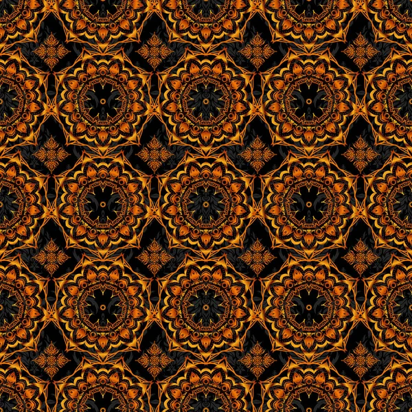 Motif Damassé Vectoriel Sans Couture Papier Peint Classique Fond Bordure — Image vectorielle