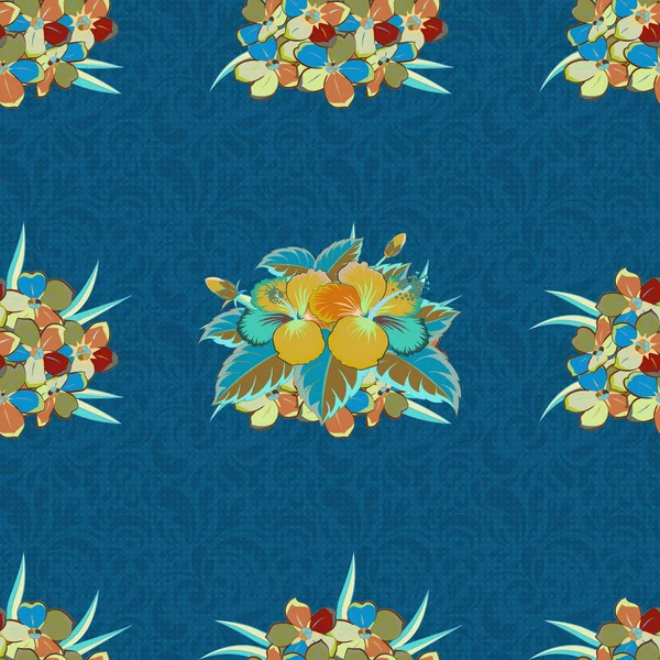 Векторная Иллюстрация Векторный Бесшовный Рисунок Гавайская Рубашка Алоха Бесшовный Дизайн — стоковый вектор