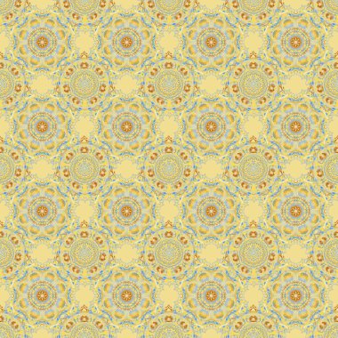 Vektör kesim kağıt dantel dokusu, yeşil, sarı ve gri tül, girintisiz desen.