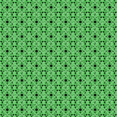 Raster illüstrasyonu. Şık, pürüzsüz yeşil süslemeli, stilize dalgalı..