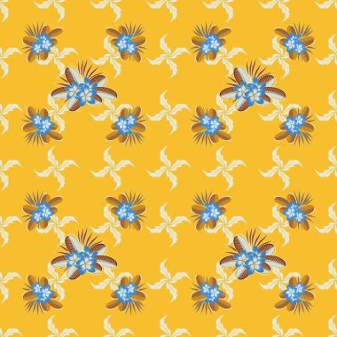 Etnik havlu, kına tarzı. Kartvizit, arkaplan, tekstil gibi işlerde kullanılabilir. Vektör Hintli çiçek deseni. Gri, bej ve sarı renklerde kusursuz bir süs.