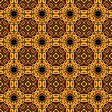 El yapımı etnik doku, hayal gücünün uçuşu. Vektör çizimi. Kusursuz soyut, çok renkli kabile deseni..