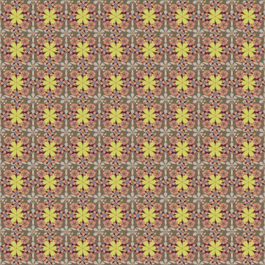 Gri, turuncu ve kahverengi renklerde kusursuz bir duvar kağıdı. El yapımı kır çiçekleri. Kusursuz desen web sayfası arkaplanı, yüzey dokusu ve kumaşlar için kullanılabilir.