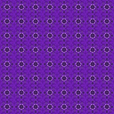 Kumaş, tekstil, iç dekorasyon mor ve mor renklerde. El yapımı illüstrasyon. Vintage dikişsiz desen.