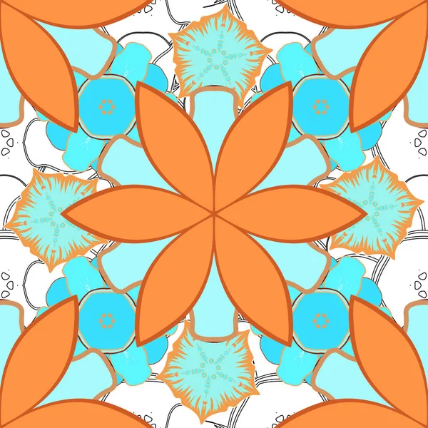 Абстрактные Векторные Динамические Колебания Поверхности Иллюзия Движения Кривизна Синий Оранжевый — стоковый вектор