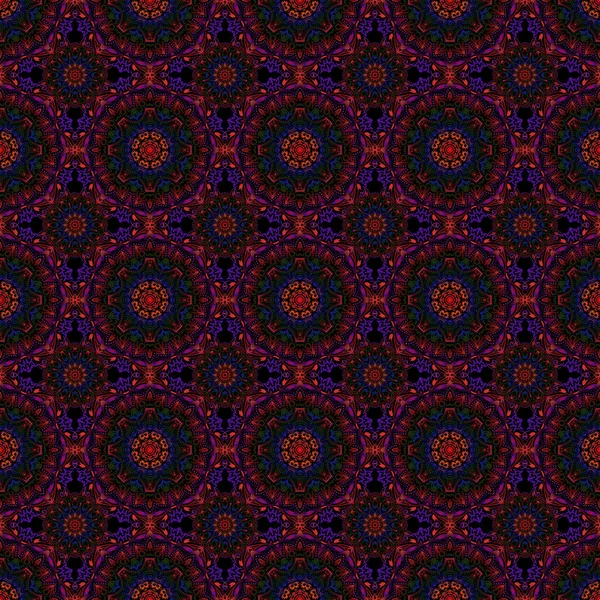 Modèle Hétéroclite Luxe Vectoriel Modèle Sans Couture Rouge Violet Noir — Image vectorielle