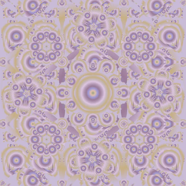 Bonito Beige Azul Violeta Ilustración Vectorial Sin Costura Dibujado Mano — Archivo Imágenes Vectoriales
