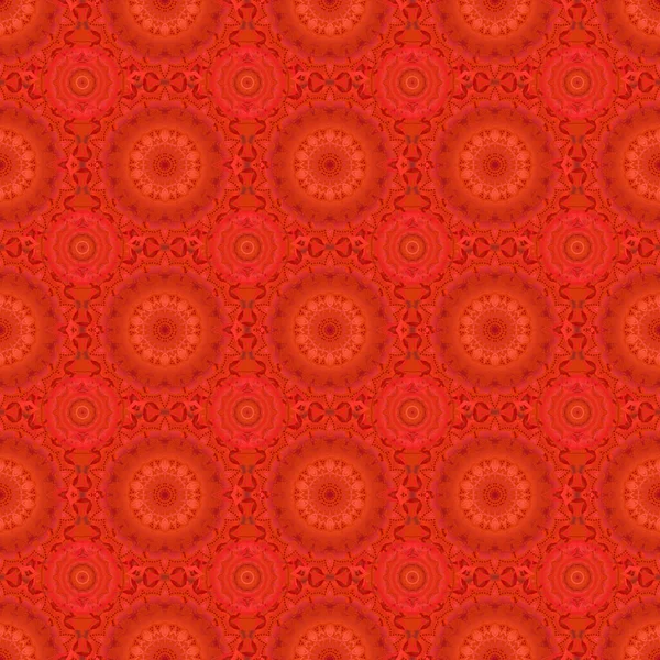 Традиционный Векторный Готический Дамасский Фон Черный Оранжевый Красный Безморщинистый Цветочный — стоковый вектор