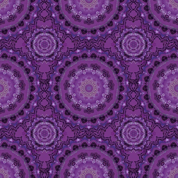 ベクトルカットアウト紙レースの質感 紫と紫のチュール 渦巻くシームレスなパターン — ストックベクタ