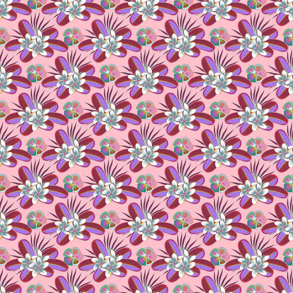 Patrón Oriente Color Colores Rosa Naranja Adorno Floral Sin Costuras — Archivo Imágenes Vectoriales