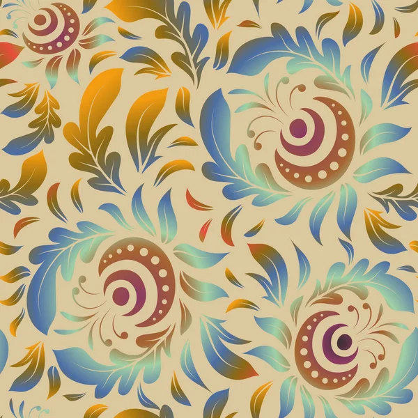 Patrón Sin Costura Vintage Marrón Amarillo Púrpura Textura Vectorial Abstracta — Vector de stock