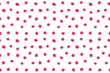 Mor, kırmızı ve pembe renklerde desensiz çiçek deseni. Kusursuz desenli, solgun çiçekli..