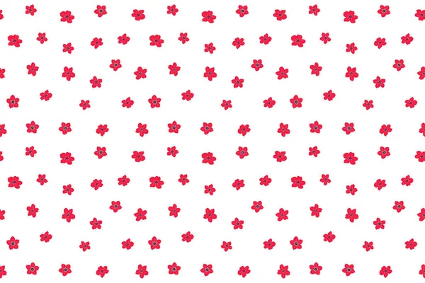Trendy Απρόσκοπτη Floral Pattern Μωβ Κόκκινα Και Ροζ Χρώματα Απρόσκοπτη — Φωτογραφία Αρχείου