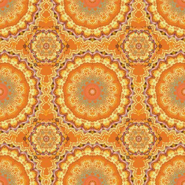 Düğün törenleri, yıldönümleri, partiler, etkinlikler için zarif, karmaşık dekore edilmiş. Vektör sarı, turuncu ve kahverengi dantel çiçek süsü..