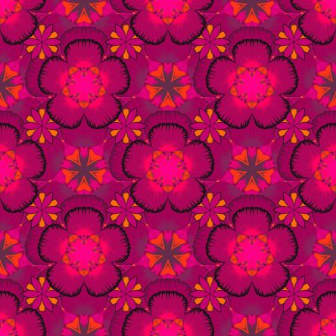 Soyut mor, morumsu ve kırmızı geometrik süs. Dijital kağıt, tekstil baskısı, sayfa doldurma veya paketleme için kullanılabilir. Geleneksel Noel renklerinde vektör pürüzsüz desen.