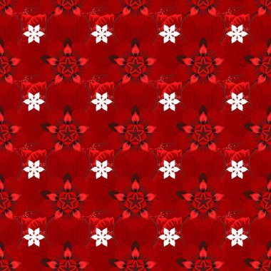 Geleneksel Tayland arka planı ve ızgaralı dokusu. Gri, kırmızı ve pembe renklerde kusursuz bir çizgi. Yazdırma, kumaş veya tekstil için Tayland ipeği biçimi vektör tasarımı.