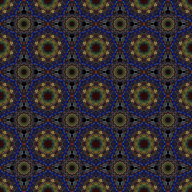 Vektör çizimi. Tasarım, tekstil veya kumaş için vektörsüz çiçek deseni.