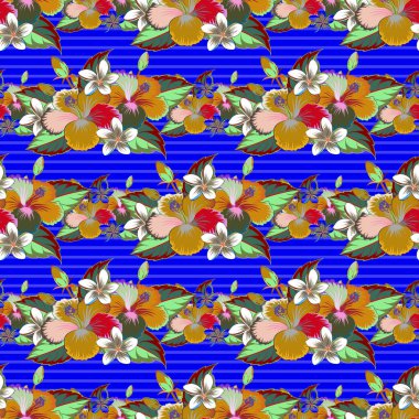 Vintage Vector Çiçeksiz desen.