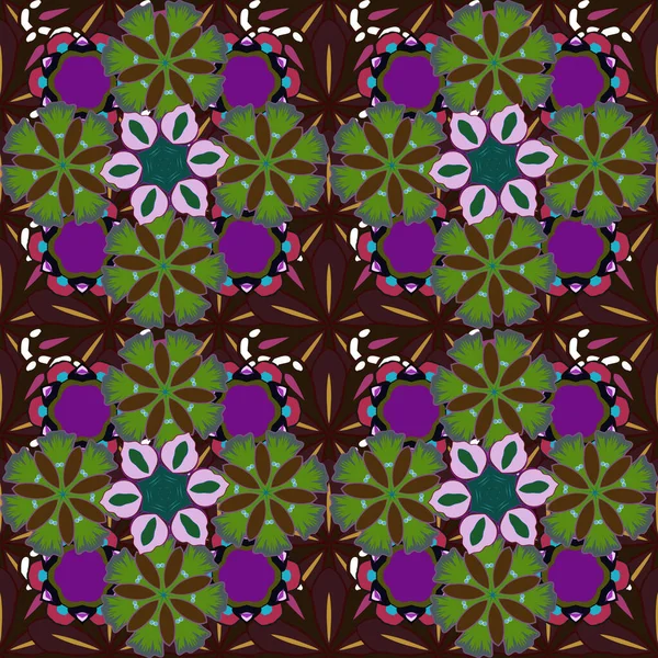 Eléments Vectoriels Verts Noirs Violets Pour Vignettes Bordures Gabarit Design — Image vectorielle