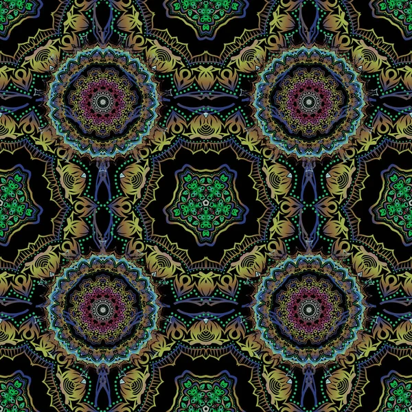 Floral Répétition Vive Pour Faciliter Fabrication Motifs Sans Couture Utilisez — Image vectorielle