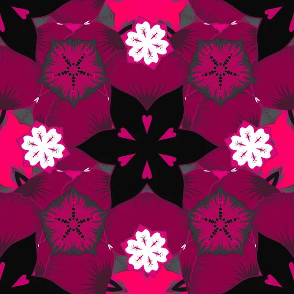 Абстрактний Векторний Фон Стильні Шпалери Квітами Квітковий Безшовний Візерунок Квітучими — стоковий вектор