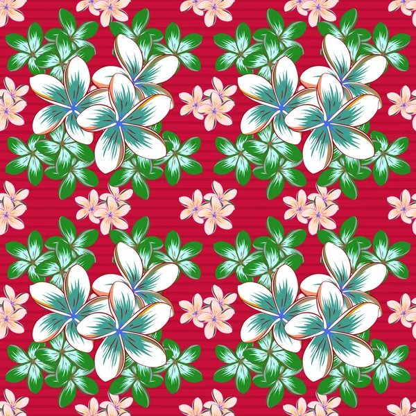 Vintage Vector Floral Padrão Sem Costura — Vetor de Stock