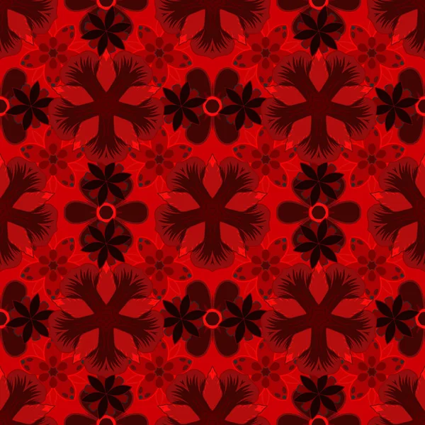 Découpe Vectorielle Papier Texture Dentelle Tulle Noir Rouge Motif Tourbillonnant — Image vectorielle