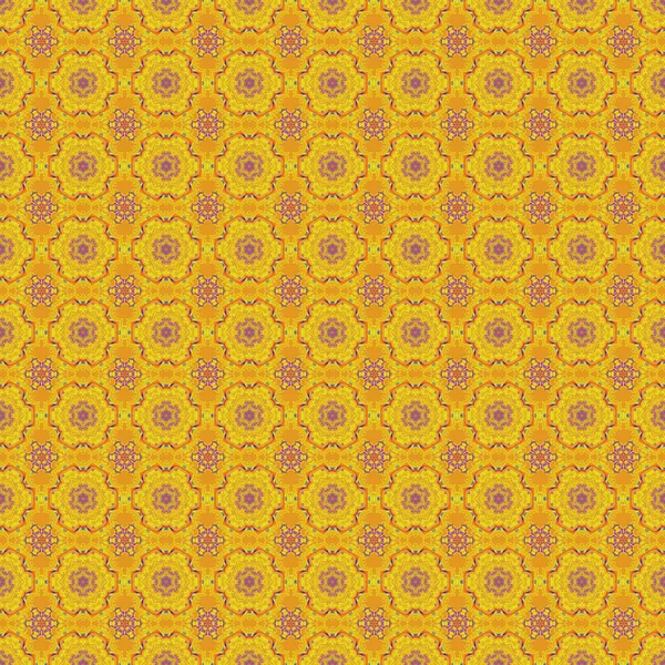 Patrón Fondo Floral Sin Costuras Damasco Colores Beige Rosa Amarillo — Vector de stock