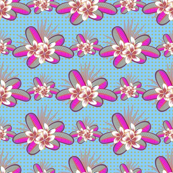 Flores Abstractas Con Efecto Acuarela Ilustración Raster Flor Multicolor Dibujado — Vector de stock