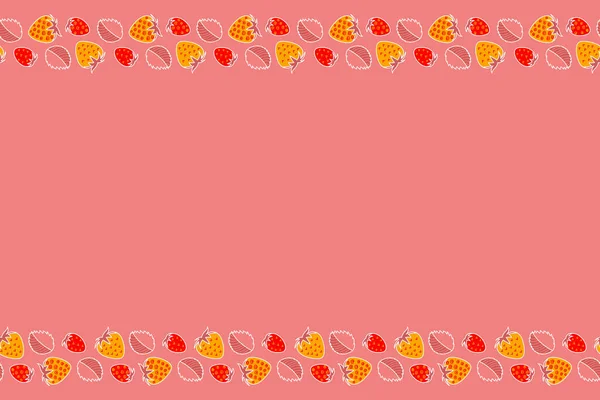 Handgezeichnetes Nahtloses Muster Mit Kopierraum Platz Für Ihren Text Rosa — Stockfoto
