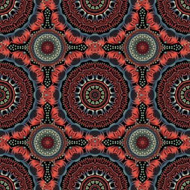 Düğün törenleri, yıldönümleri, partiler, etkinlikler için zarif, karmaşık dekore edilmiş. Çok renkli olsun. Vektör damask dantel çiçek süsü.