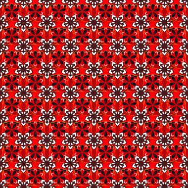 Kırmızı, mor ve pembe eğimli vektör geometrik kusursuz desen. Tasarımın, duvar kağıdın ya da tekstilin için kusursuz çizimler. Geometrik arkaplan.