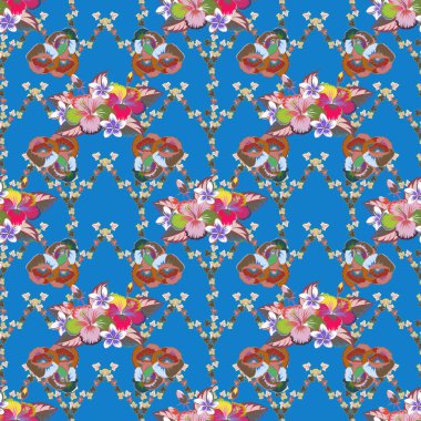 Duvar kağıdı, web sitesi arka planı ve ambalaj kağıdı için kusursuz çiçek deseni kullanılabilir. Yaz tasarımı. Çiçek konsepti. Yaprak doğal varisli desen.