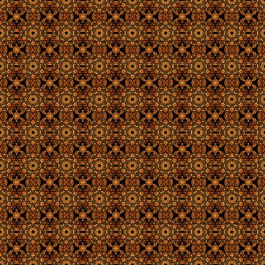 Sorunlu damasküler desensiz arka plan fayansları. Siyah arkaplanda vektörsüz süs.