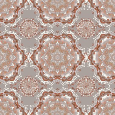 Kusursuz bir geçmişi var. Gri, bej ve siyah süs. Duvar kâğıdı barok, İspanyol kumaşı. Çiçeksiz desen.