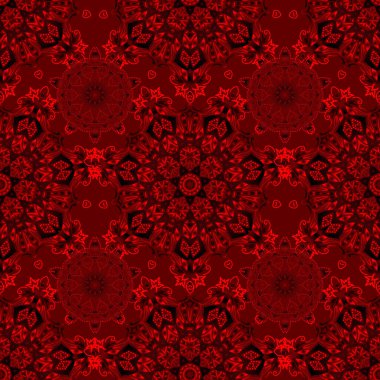 Baskı ya da dijital için siyah ve kırmızı pürüzsüz desen. Soyut vektör dinamiği dalgalı yüzey, hareket yanılsaması, eğrilik.