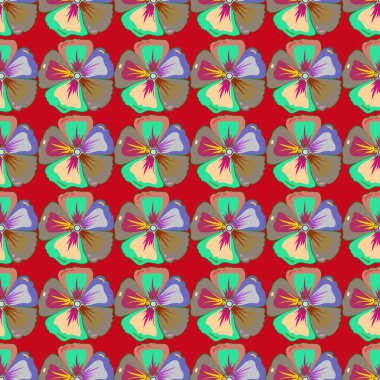 Yaz tasarımı. Yaprak doğal varisli desen. Vektör Çiçeği konsepti. Duvar kağıdı, web sayfası arka planı, ambalaj kağıdı için kusursuz çiçek deseni kullanılabilir.