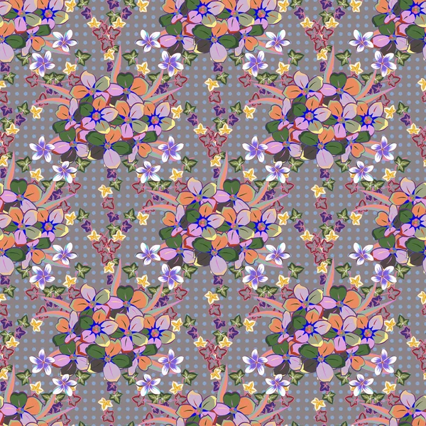 Joli Fond Ornement Géométrique Des Feuilles Motif Floral Abstrait Sans — Image vectorielle