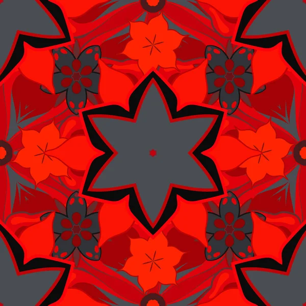 Modèle Sans Couture Rayures Paillettes Rouges Noires Grises Chevron Zigzag — Image vectorielle