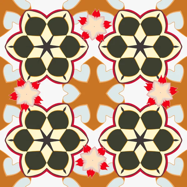 Растровый Узор Листьями Весеннее Лето Цветной Цветочный Фон Принтом Нежный — стоковый вектор