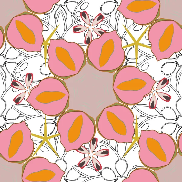 Illustration Vectorielle Impression Fleur Aquarelle Douce Motif Sans Couture Dans — Image vectorielle