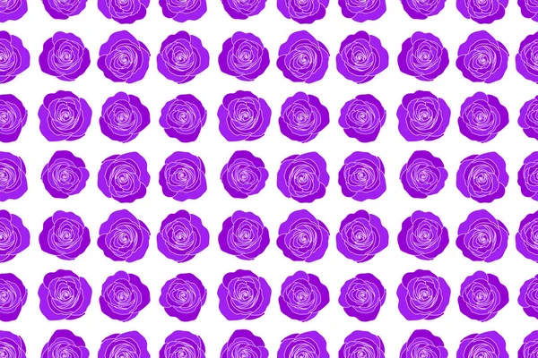 Veilchen Abstrakte Blüten Nahtloses Muster Aquarell Hintergrund — Stockfoto