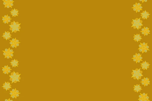 Вертикальные Желтые Цветы Ткани Вышивки Копировальным Пространством Место Текста — стоковое фото