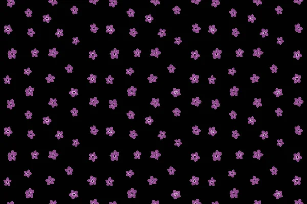 Цветочный Узор Фиолетовых Фиолетовых Серых Цветах Бесшовный Цветочный Фон Упаковки — стоковое фото
