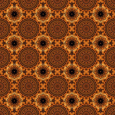 Soyut çiçek süsü, soyut çok renkli dekoratif elementlerin vektörsüz deseni..