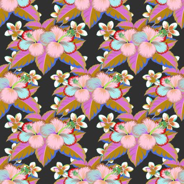 Etnik havlu, kına tarzı. Vektör Kızılderili Çiçek Paisley patten. Yeşil ve mavi renklerde kusursuz bir süs. Karşılama veya kartvizit, arkaplan, kumaş veya tekstil için kullanılabilir.