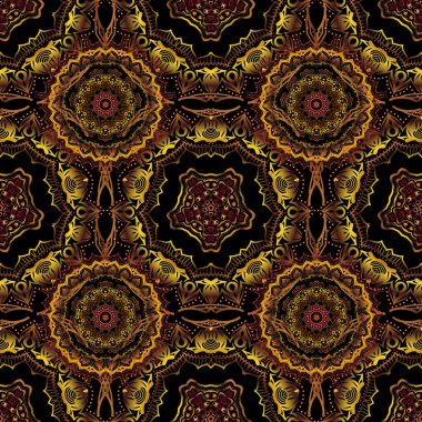 Grafiksel modern model. Arap tarzında soyut bir model. Kusursuz vektör arkaplanı. Çoklu renk dokusu.