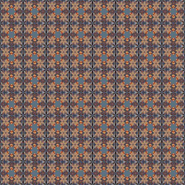 Bahar mahsulü çiçekli arka plan. Güzel raster dokusu. Pembe, gri ve mavi renkli şirin çiçeklerle kusursuz desen..